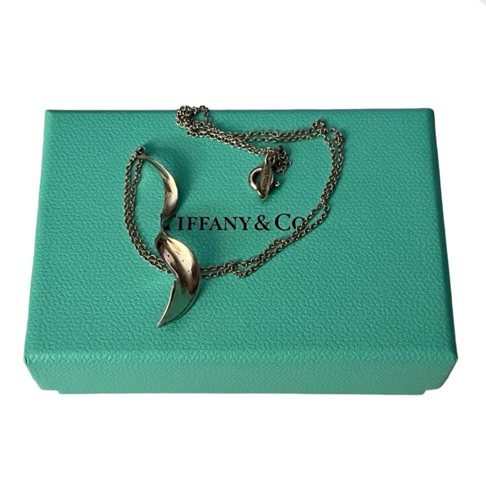 Tiffany & Co. Silver Necklace with Turquoise Box - Picture 2 of 12